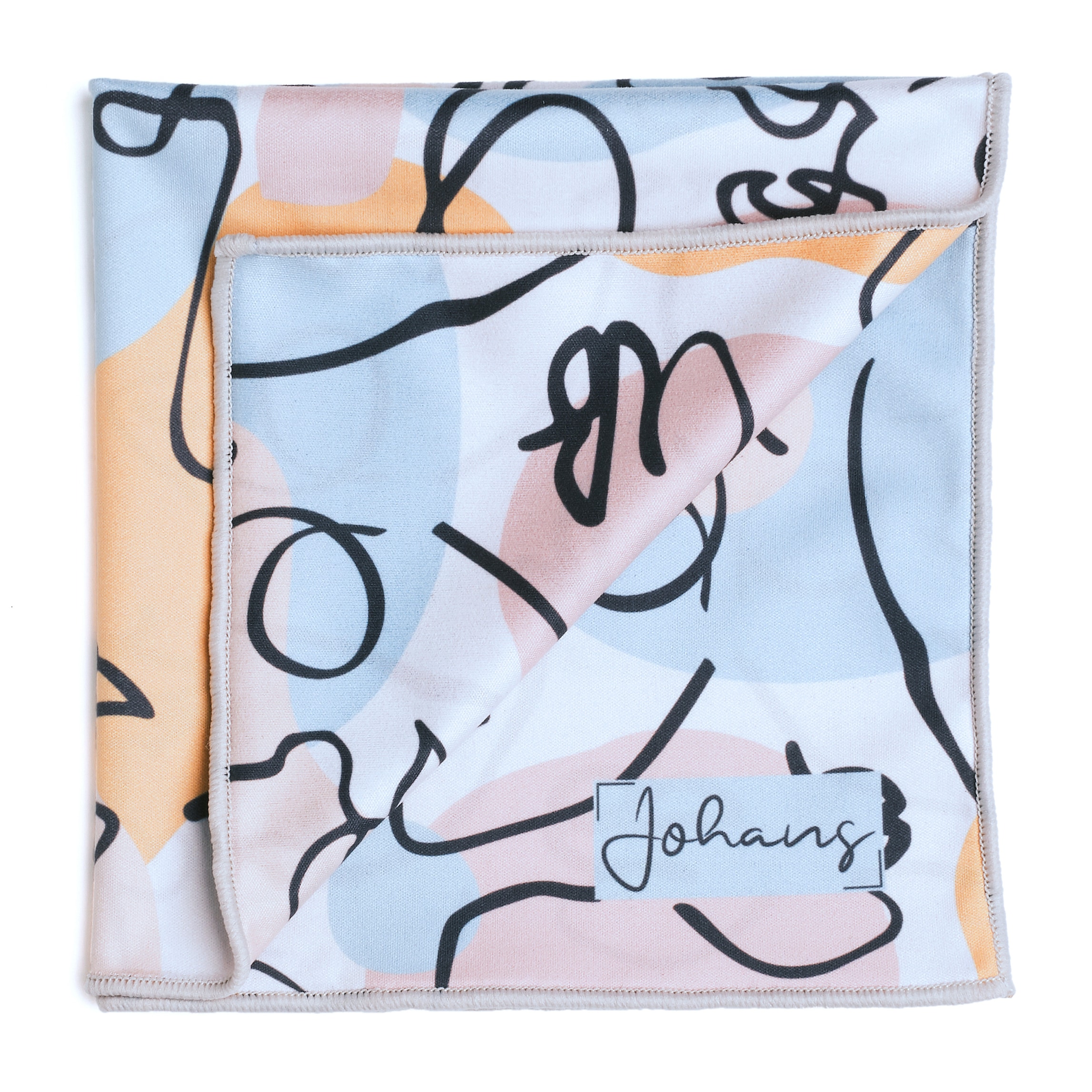 Johans Brillenputztuch Faces