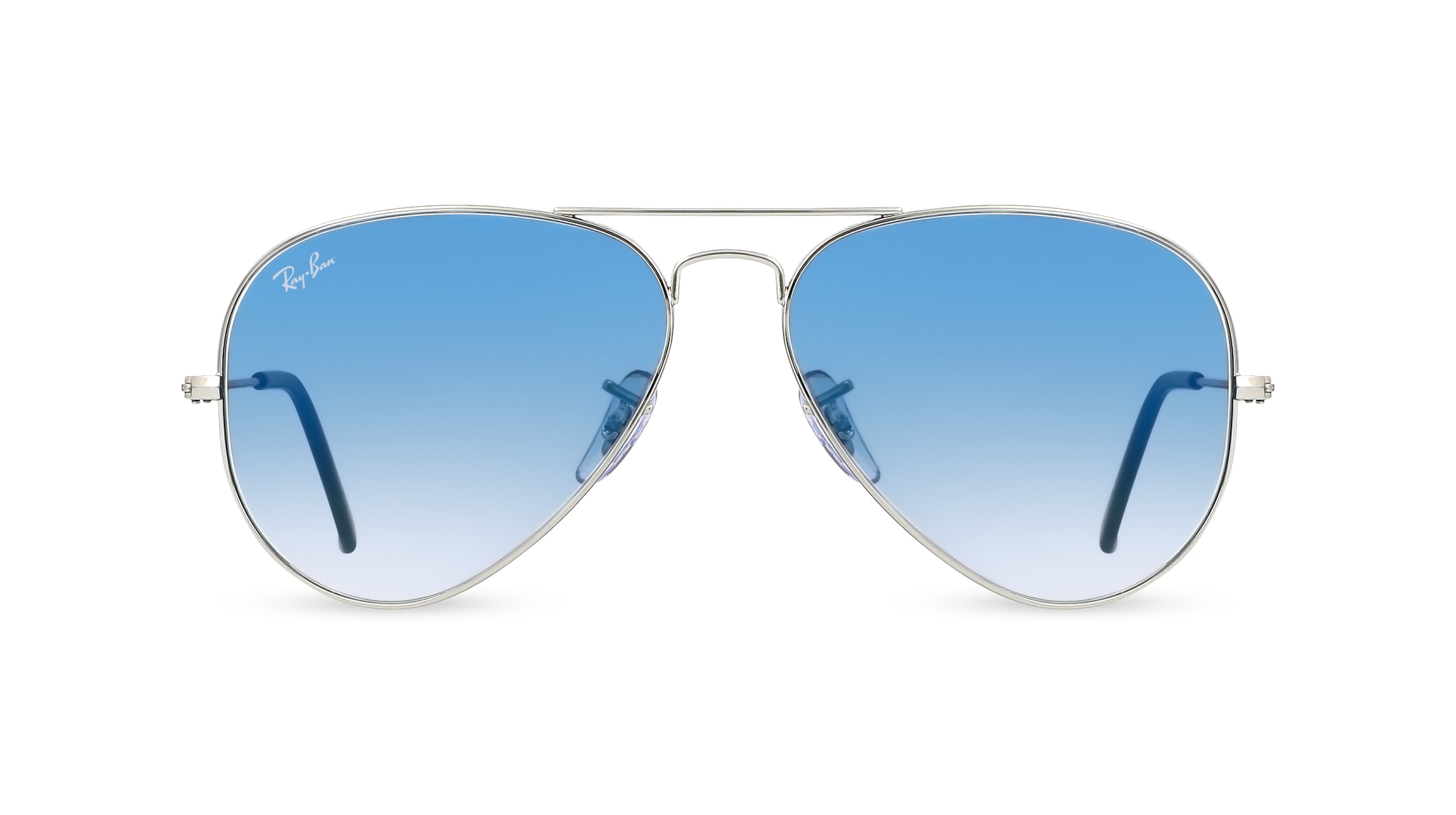 Ray Ban Rb30t Ray-Ban RB 3025 AVIATOR LARGE METAL in silber / blau - Fielmann