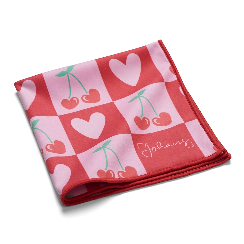 Chiffon microfibres Cherry Love Johans