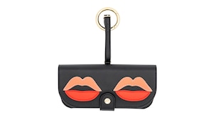 variant 11838 / Custodia in cuoio vegan IPHORIA nude lips / Nero Rosso