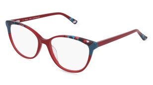 variant 33326 / Fielmann MO 012 FLEX FA HAZEL / Rot Petrol