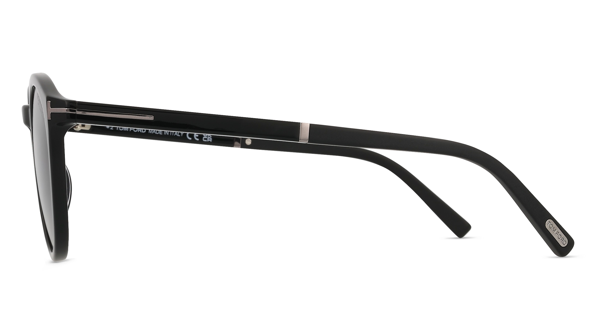 Tom Ford FT1021-N ELTON w kolorze czarny błyszczący / szary