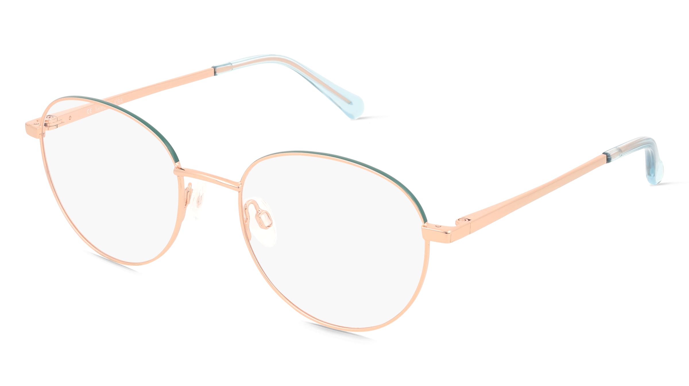 variant 24495 / Fielmann OU 060 FLEX CL KIRA / Růžové Zlato Petrolejová