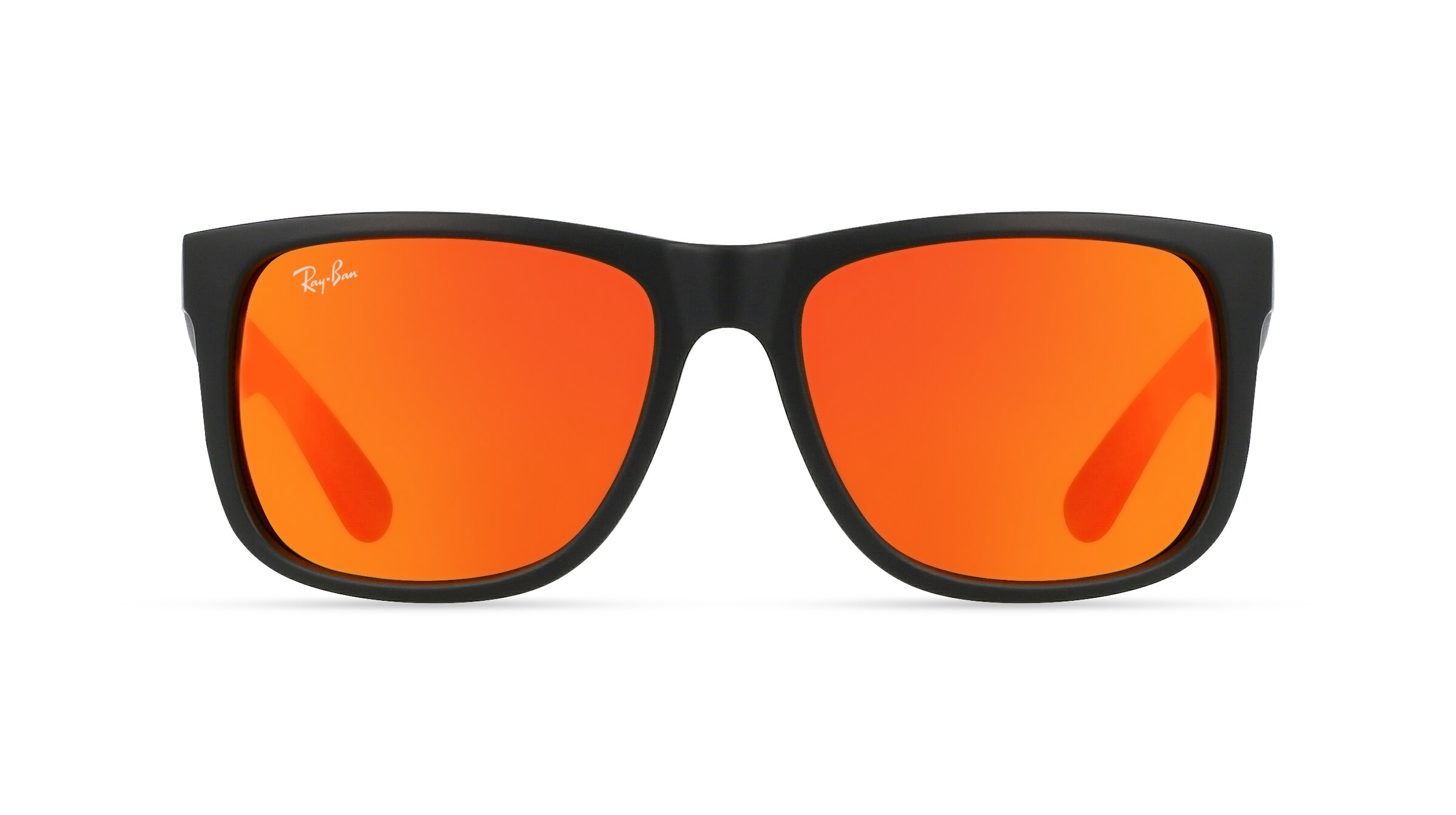 Ray-Ban RB 4165 JUSTIN in Schwarz Gummiert / Orange - Fielmann