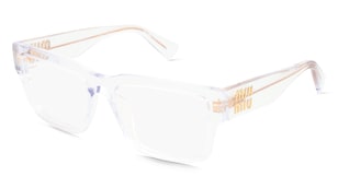 variant 28368 / Miu Miu MU02XV / Biały Przezroczysty