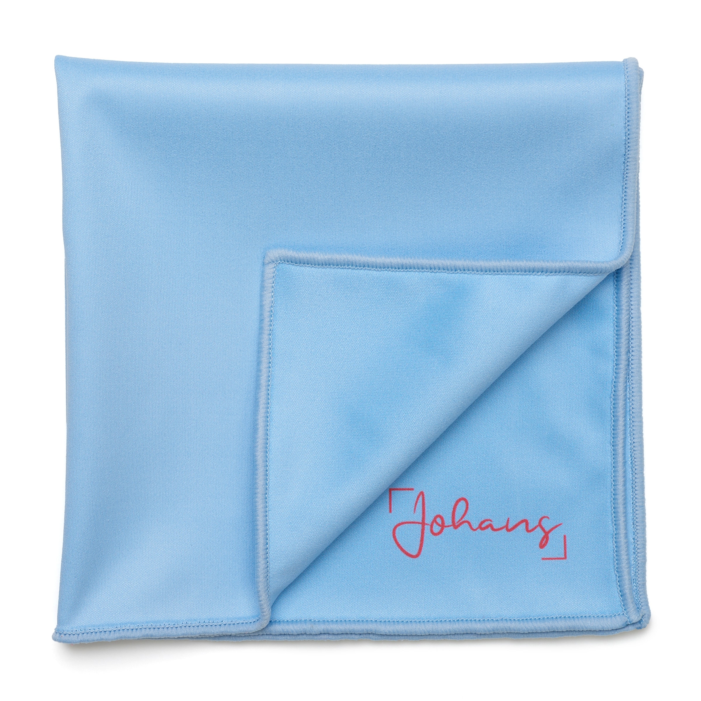 Johans Brillenputztuch Himmelblau