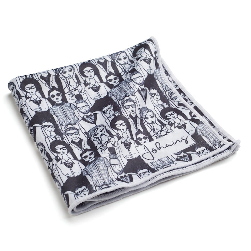 Brillenputztuch Crowd Johans