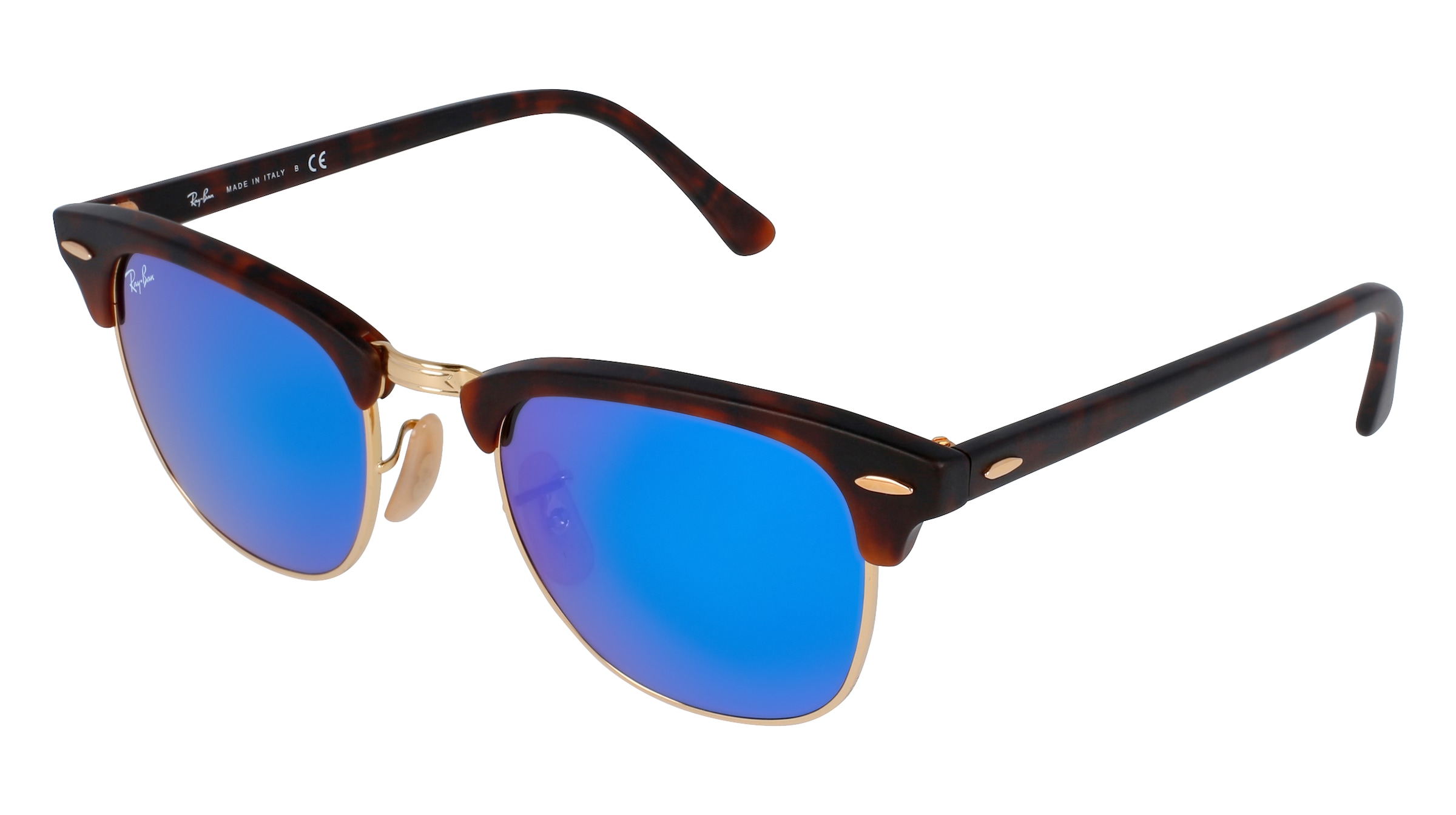 Ray-Ban RB 3016 CLUBMASTER in Havanna Gold / Grau Blau - Fielmann