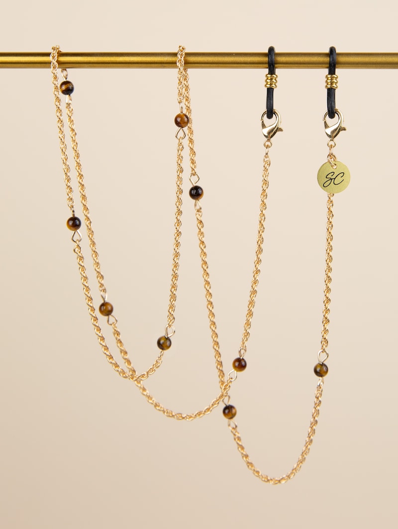 Brillenkette Tess Tiger Eye Sunny Cords