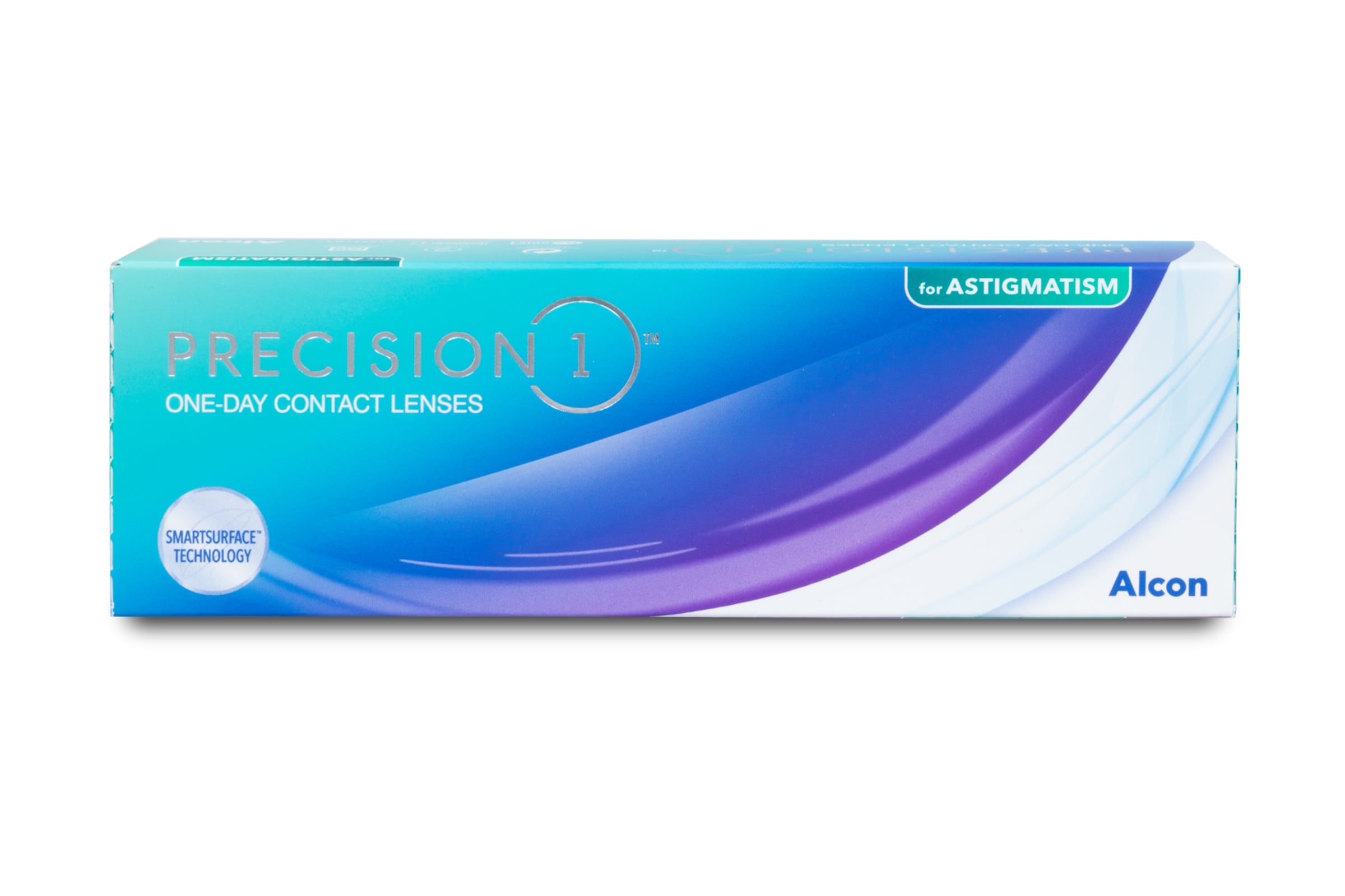 Alcon Precision 1 for Astigmatism (30er Packung) Tageslinsen (0 dpt, Zyl. -0,75, Achse 70 ° & BC 8.5) mit UV-Schutz