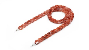 variant 13083 / Brillenkette Big Cell Fashion / Bordowy Czerwony