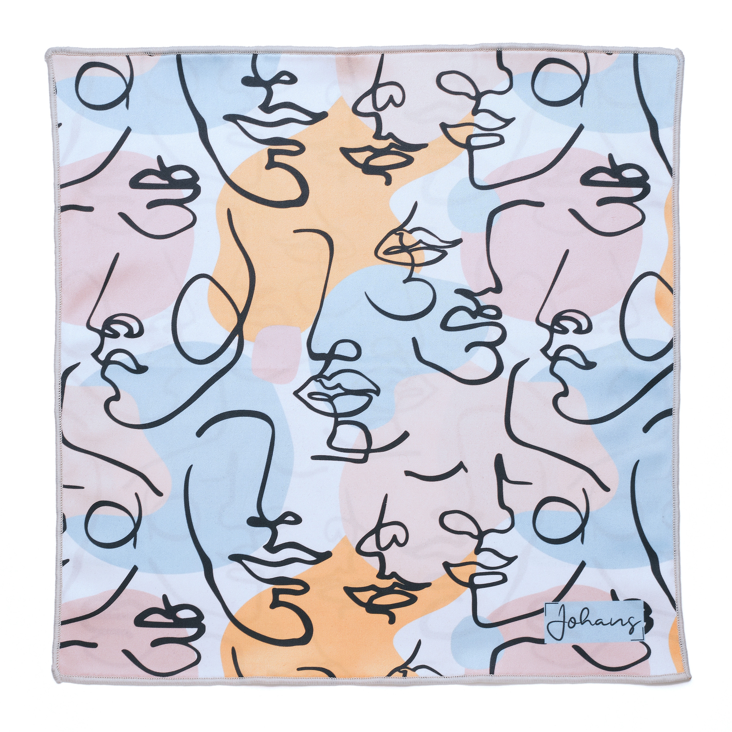 Johans Brillenputztuch Faces