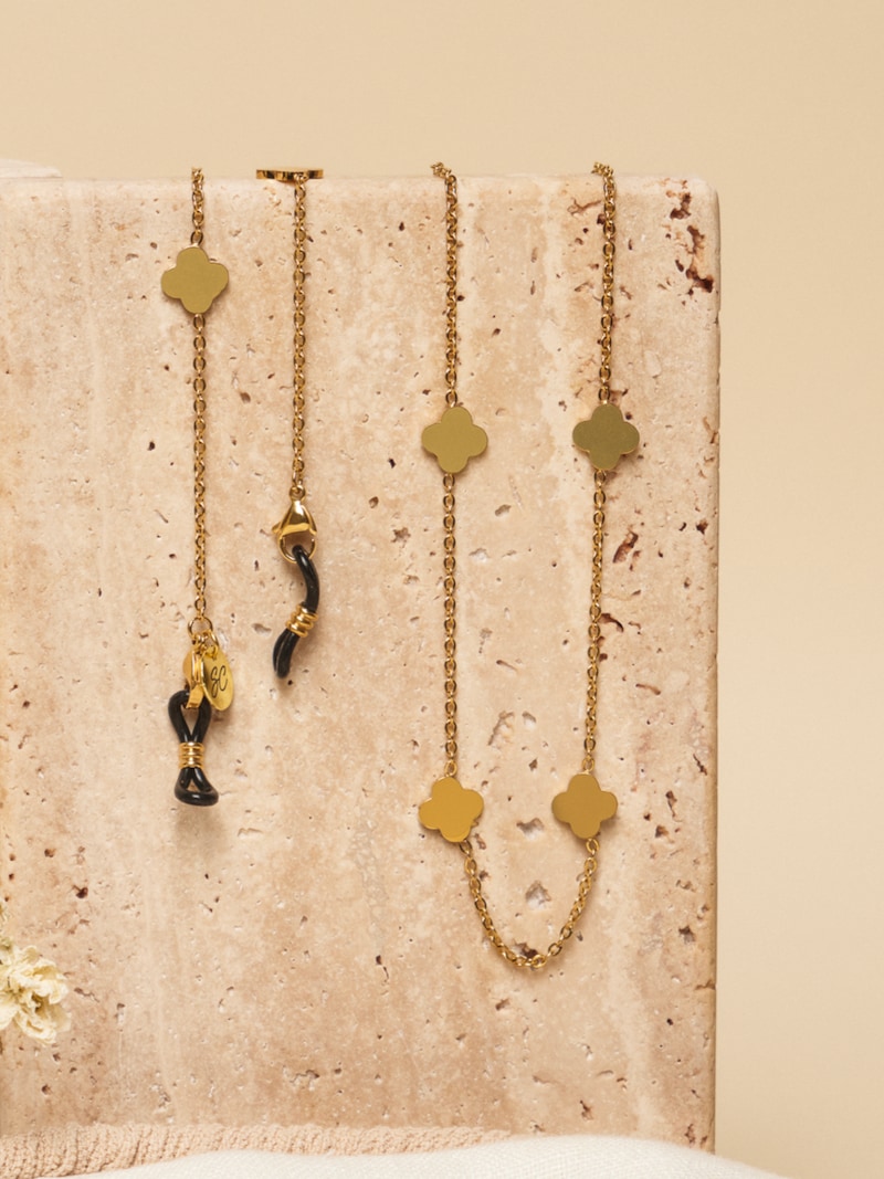 Brillenkette Ruby Gold Sunny Cords