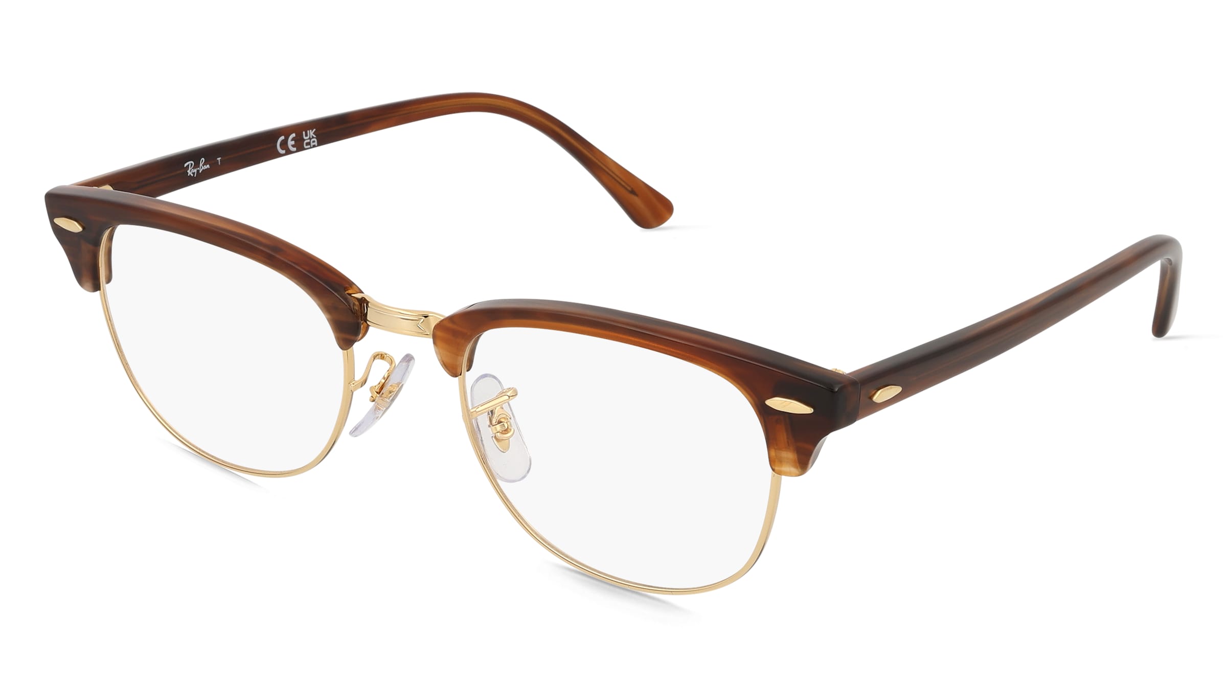 variant 20438 / Ray-Ban 0RX5154 CLUBMASTER / Braun Gestreift