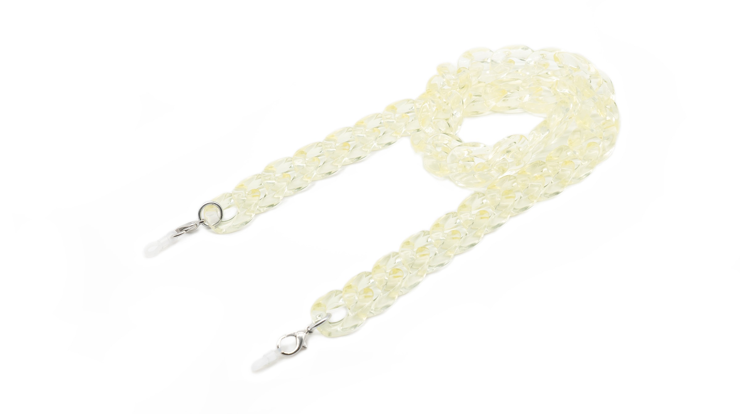 variant 13124 / Brillenkette Big Cell Fashion / Weiß Transparent