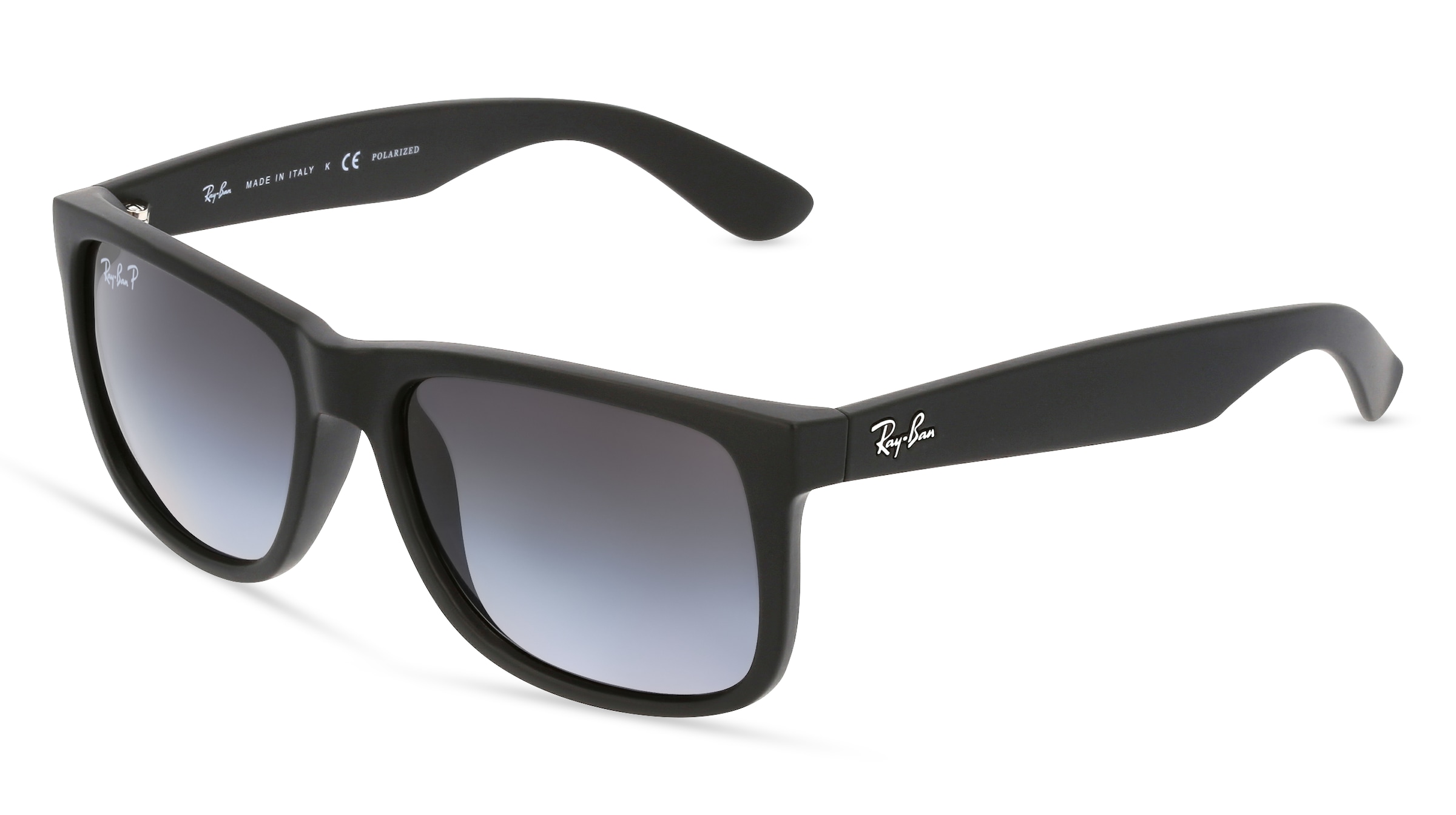 Ray-Ban RB 4165 JUSTIN in Schwarz Gummiert / Grau online kaufen 